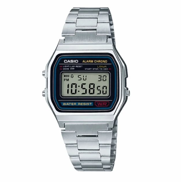 Мужские наручные часы Casio A158WA-1D Silver - изображение 3