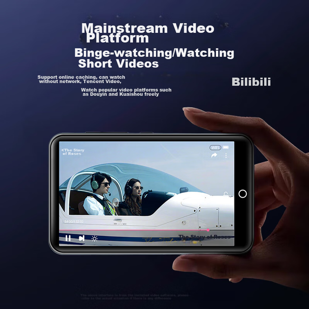 Плеєр MP3/MP4 FAMUE BF61, Wi-Fi, 4+32 ГБ, Android 9.0, Bluetooth-динамік, читання відео/книг - зображення 7
