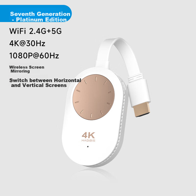 Передавач Hagibis бездротовий для дублювання екрана HDMI 4K 30 Гц з телефона та комп'ютера на телевізор і проектор - зображення 4