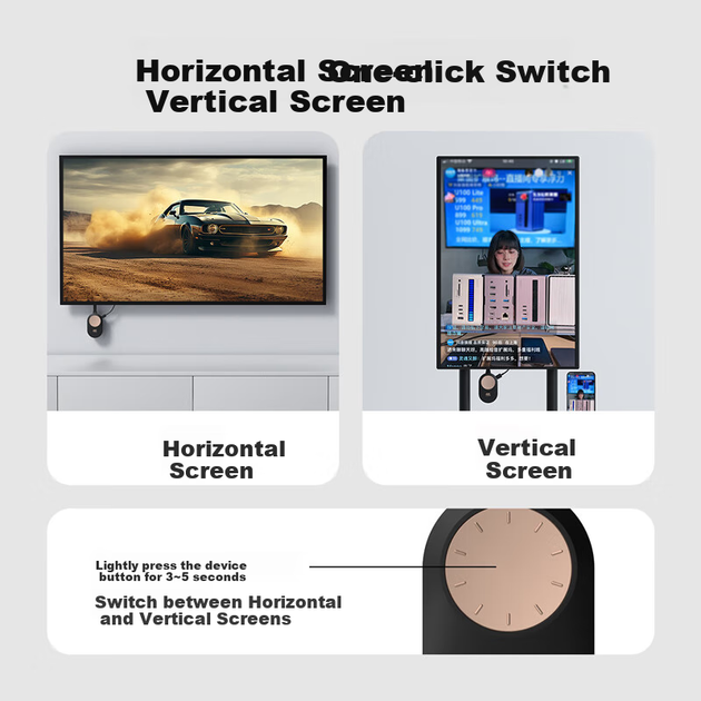 Передавач Hagibis бездротовий для дублювання екрана HDMI 4K 30 Гц з телефона та комп'ютера на телевізор і проектор - зображення 5