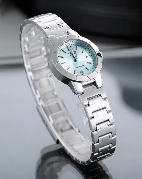 Жіночий наручний годинник Casio LTP-1177A-2A, кварцовий, сталевий браслет, водозахист 30 м - зображення 3