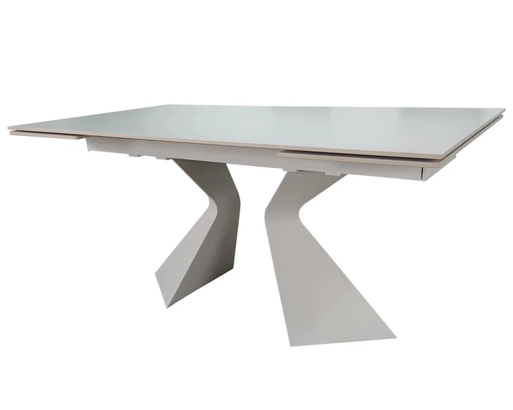 Стол раскладной LAURA CERAMIC 160(240)x90 см керамика белый матовый - Фото 4 Стол раскладной LAURA CERAMIC 160(240)x90 см керамика белый матовый - изображение 4