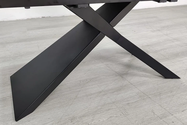 Стіл обідній розкладний MADISON CERAMIC 160(240)x90 см кераміка чорний матовий - зображення 7