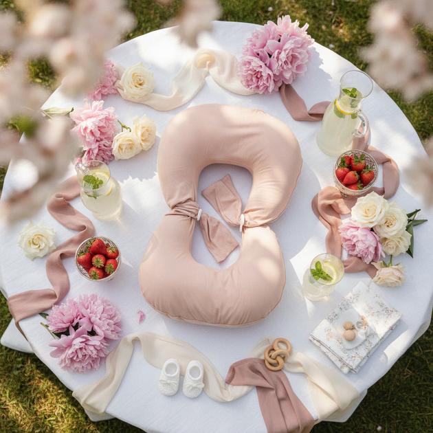 Подушка для годування TomiBaby Рожева пудра 90х60 рожева - Фото 3 Подушка для годування TomiBaby Рожева пудра 90х60 рожева - изображение 3
