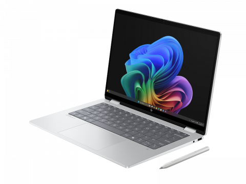 Ноутбук HP OmniBook X Flip 2-in-1 14-fm0000 (D6HE2U8) Glacier Silver - Фото 2 Ноутбук HP OmniBook X Flip 2-in-1 14-fm0000 (D6HE2U8) Glacier Silver - изображение 2
