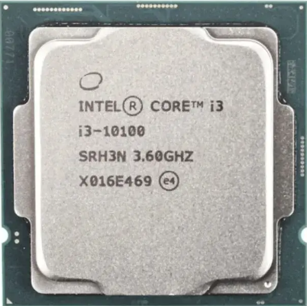 Процессор Intel Core i3-10100 4 ядра 8 потоков 3.6–4.3GHz LGA1200 Comet Lake Б/У - Фото 1 Процессор Intel Core i3-10100 4 ядра 8 потоков 3.6–4.3GHz LGA1200 Comet Lake Б/У - изображение 1