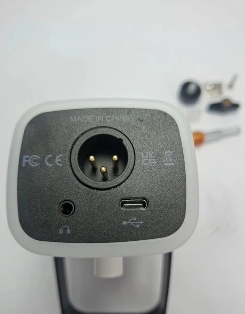 Мікрофон Fifine AM8T White динамічний USB/XLR, кардіоїдний, з пантографом для стрімінгу, подкастів і запису Б/в - Фото 4 Мікрофон Fifine AM8T White динамічний USB/XLR, кардіоїдний, з пантографом для стрімінгу, подкастів і запису Б/в - зображення 4