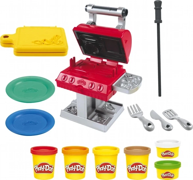 Набор для лепки Гриль барбекю Play-Doh Hasbro (F0652) — Пластилин с аксессуарами Барбекю - изображение 2