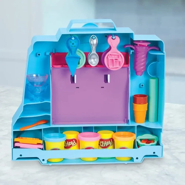 Набор для лепки Грузовичок мороженого Play-Doh Hasbro (F1390) — Большой фургончик мороженого - изображение 2