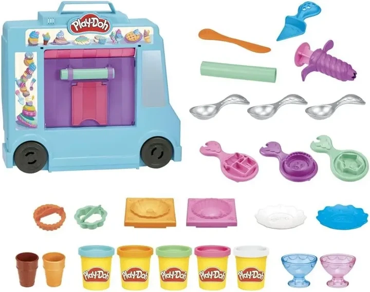 Набор для лепки Грузовичок мороженого Play-Doh Hasbro (F1390) — Большой фургончик мороженого - изображение 5