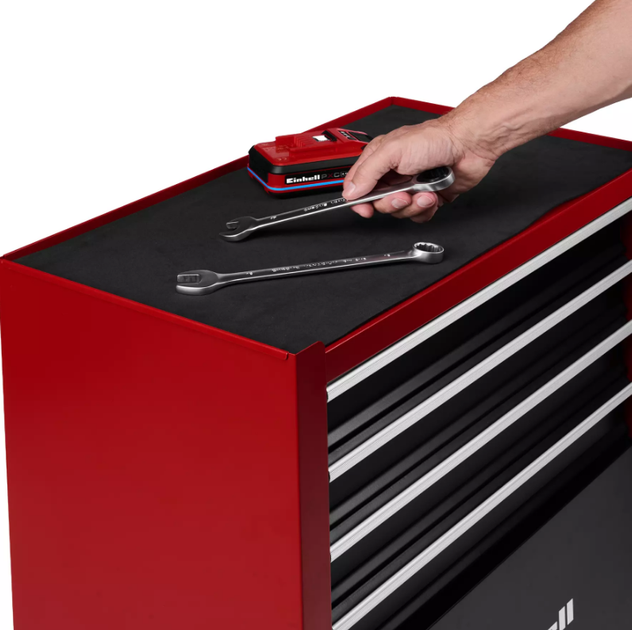 Инструментальная тележка для инструментов на колесах 5 секций Einhell TC-TW 100 ящик для инструмента SDRT_54510170 - изображение 15