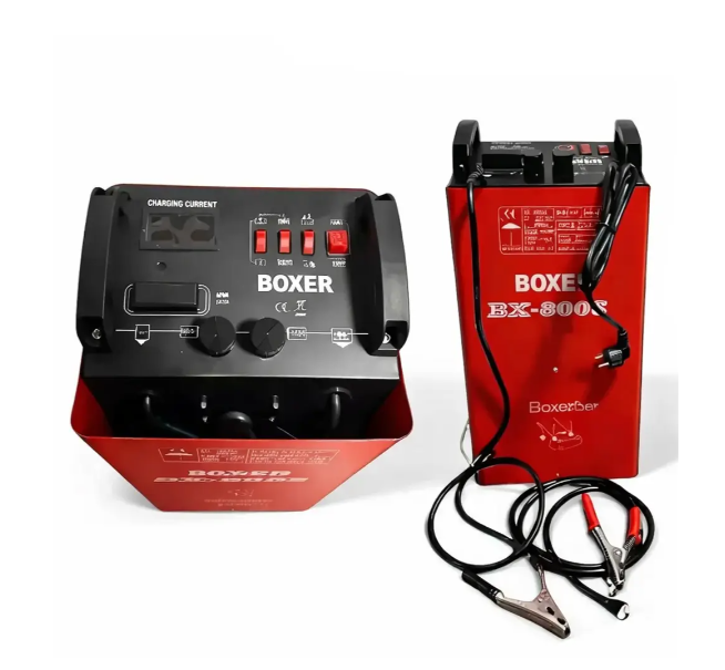 Пуско-зарядное устройство BOXER BX8005 12 24 В 750 А для аккумуляторов 60–900 Ач LCD дисплей быстрый запуск - изображение 4