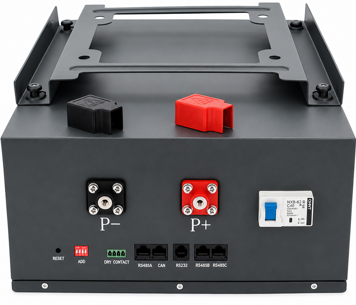 Аккумуляторная батарея AXPERT LiFePO4 25.6V 100Ah, 2.56kWh, BMS100A, CAN2.0/RS232/RS485, 6000 cycles, 300x148x420 мм, 23.5 кг (YT27008) - изображение 2