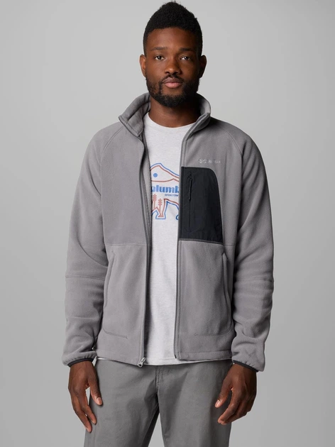 Толстовка на флісі, на блискавці чоловіча Columbia Rapid Expedition II Full Zip Fleece 2113951023 M Сіра (195981692198) - Фото 5 Толстовка на флісі, на блискавці чоловіча Columbia Rapid Expedition II Full Zip Fleece 2113951023 M Сіра (195981692198) - зображення 5