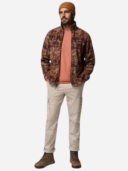 Bluza męska rozpinana streetwear polarowa Columbia Steens Mountain Printed Jacket 1478231259 S Brązowa (199141710890) - Zdjęcie 3 Bluza męska rozpinana streetwear polarowa Columbia Steens Mountain Printed Jacket 1478231259 S Brązowa (199141710890) - obraz 3