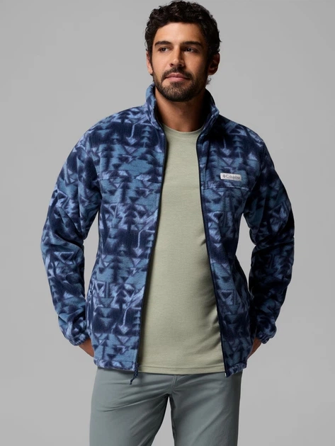 Bluza męska rozpinana streetwear polarowa Columbia Steens Mountain Printed Jacket 1478231467 L Granatowa (199141710920) - Zdjęcie 5 Bluza męska rozpinana streetwear polarowa Columbia Steens Mountain Printed Jacket 1478231467 L Granatowa (199141710920) - obraz 5
