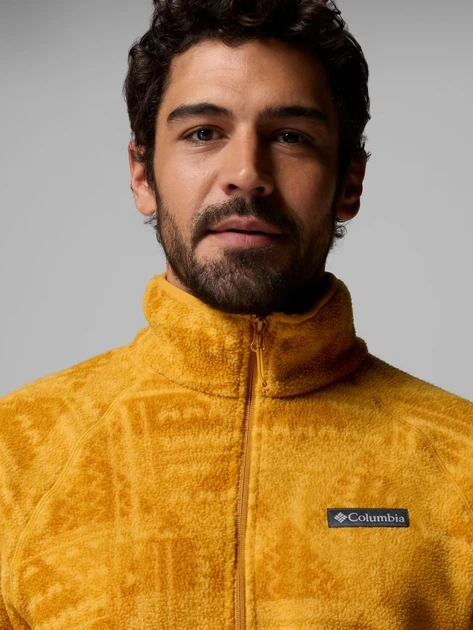 Bluza męska nierozpinana streetwear polarowa Columbia Timber Crest MTR Fleece Printed HZ 2173561735 S Żółta (199141918661) - Zdjęcie 5 Bluza męska nierozpinana streetwear polarowa Columbia Timber Crest MTR Fleece Printed HZ 2173561735 S Żółta (199141918661) - obraz 5