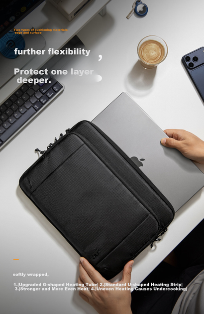 Сумка Tomtoc 13" для MacBook Air M5/Neo A34, легкая, ударозащищенная - Фото 9 Сумка Tomtoc 13" для MacBook Air M5/Neo A34, легкая, ударозащищенная - изображение 9