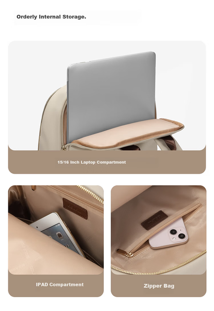 Рюкзак для гольфа женский 14/15", для Huawei и Apple, деловой - Фото 4 Рюкзак для гольфа женский 14/15", для Huawei и Apple, деловой - изображение 4