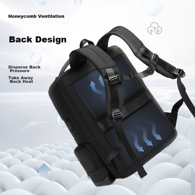 Рюкзак CROSSGEAR 17.3" для ноутбука ASUS вместительный деловой - изображение 5