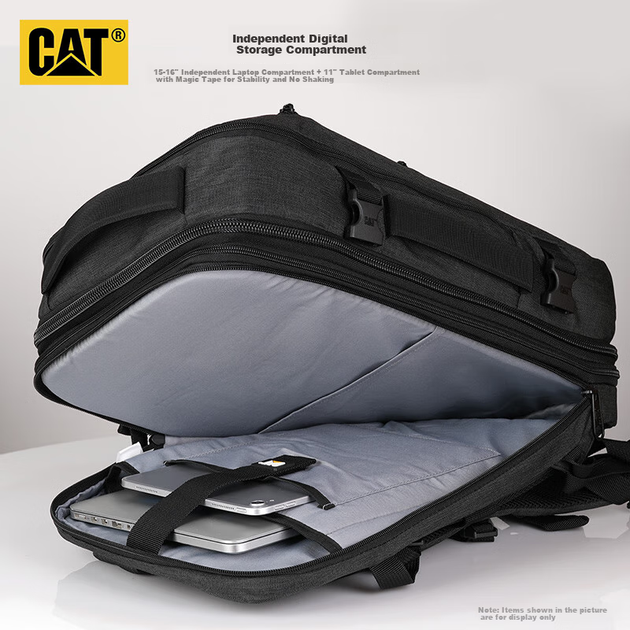 Рюкзак CAT для ноутбука 15.6", деловой, расширяемый, черный, 84503 - Фото 8 Рюкзак CAT для ноутбука 15.6", деловой, расширяемый, черный, 84503 - изображение 8