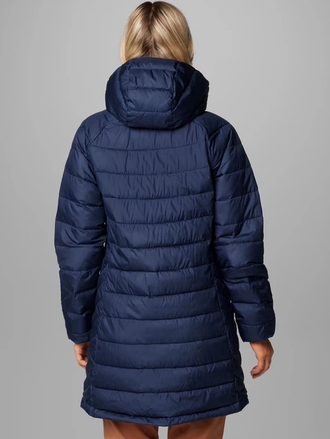 Куртка зимняя длинная женская Columbia Powder Lite II Mid Jacket 2089371464 XS Темно-синяя (195981429855) - изображение 2