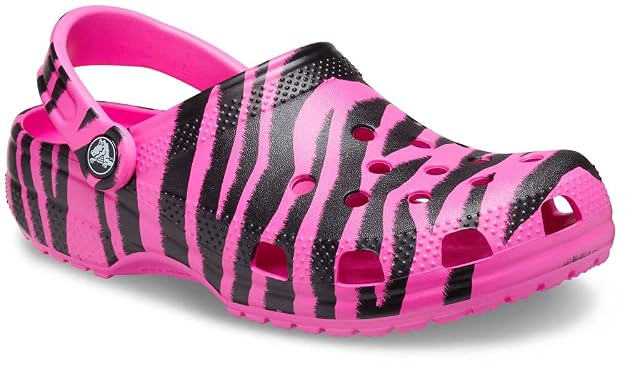 Дитячі крокси Crocs Classic Clog Animal Print Zebra Pink (33/34, рожевий) - Фото 2 Дитячі крокси Crocs Classic Clog Animal Print Zebra Pink (33/34, рожевий) - изображение 2