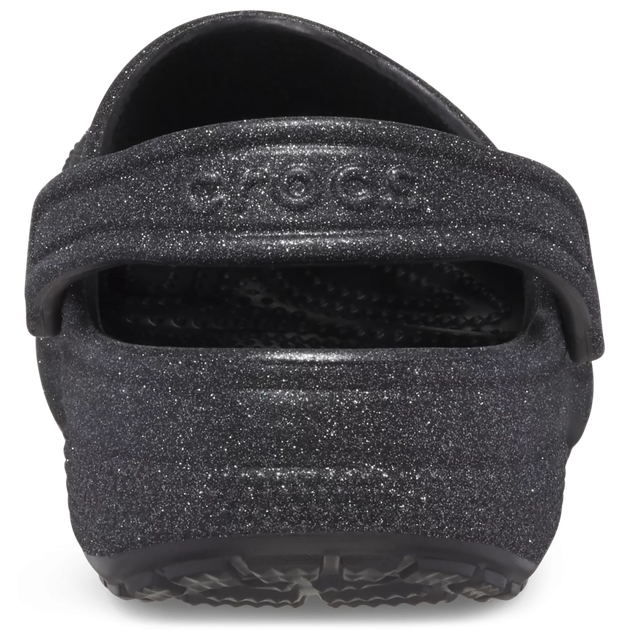 Дитячі крокси для дівчинки Crocs Classic Clog Glitter Black (25/26, чорний) - Фото 6 Дитячі крокси для дівчинки Crocs Classic Clog Glitter Black (25/26, чорний) - изображение 6