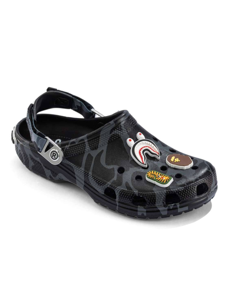 Чоловічі крокси Crocs x A Bathing Ape Camo Black (42-43, чорний) - зображення 3