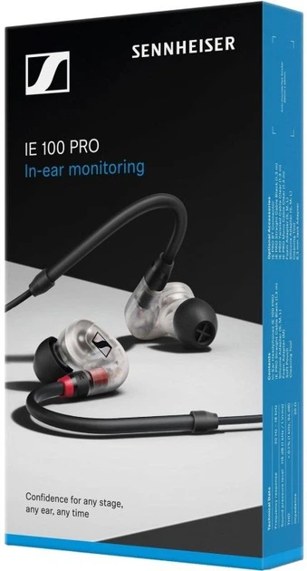 Наушники Sennheiser IE 100 PRO Clear (508941) - Фото 4 Наушники Sennheiser IE 100 PRO Clear (508941) - изображение 4