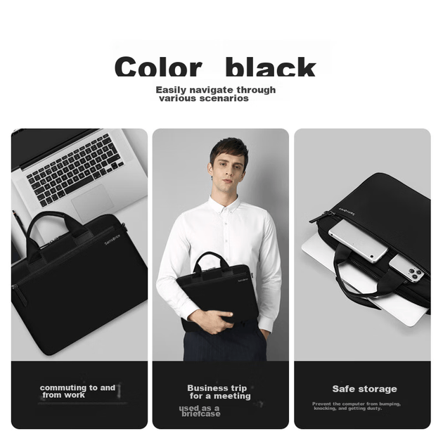 Сумка для ноутбука Samsonite 14", деловая - Фото 4 Сумка для ноутбука Samsonite 14", деловая - изображение 4
