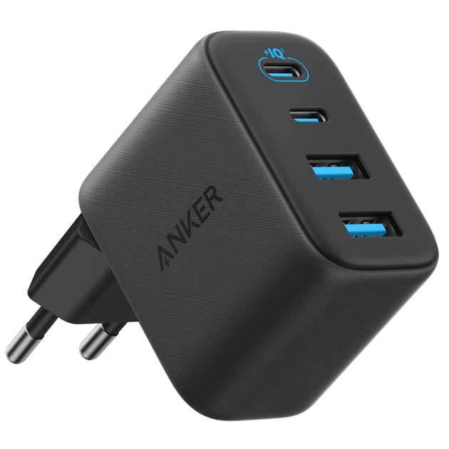 Зарядное устройство Anker 2xUSB-C + 2xUSB 50W black (A121EG11) - Фото 1 Зарядное устройство Anker 2xUSB-C + 2xUSB 50W black (A121EG11) - изображение 1