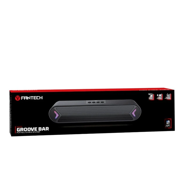 Колонка-саундбар Fantech BS160 Groove Bar, Bluetooth 5.4, 2×52мм 6Вт, RGB, AUX/TF/USB, микрофон, аккумулятор 1200мАч - изображение 5
