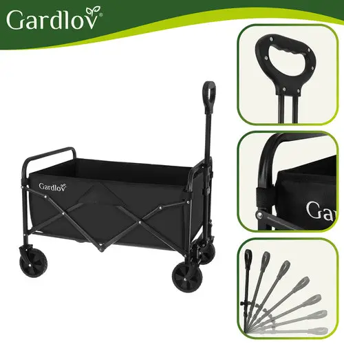 Складная садовая тележка 100 кг / 90 л Gardlov 27542 (тачка) - изображение 6