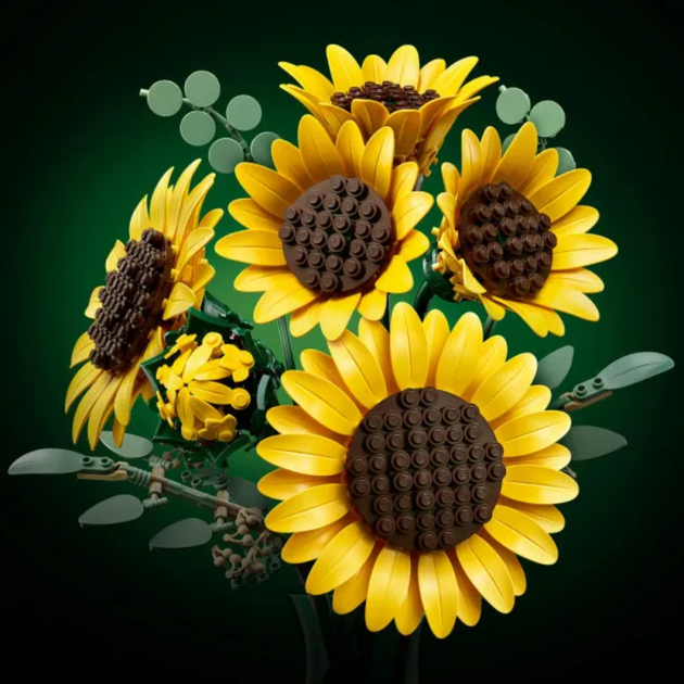 Конструктор Букет подсолнухов 686 деталей Конструктор цветы Icons Botanicals Sunflower Bouquet - Фото 8 Конструктор Букет подсолнухов 686 деталей Конструктор цветы Icons Botanicals Sunflower Bouquet - изображение 8