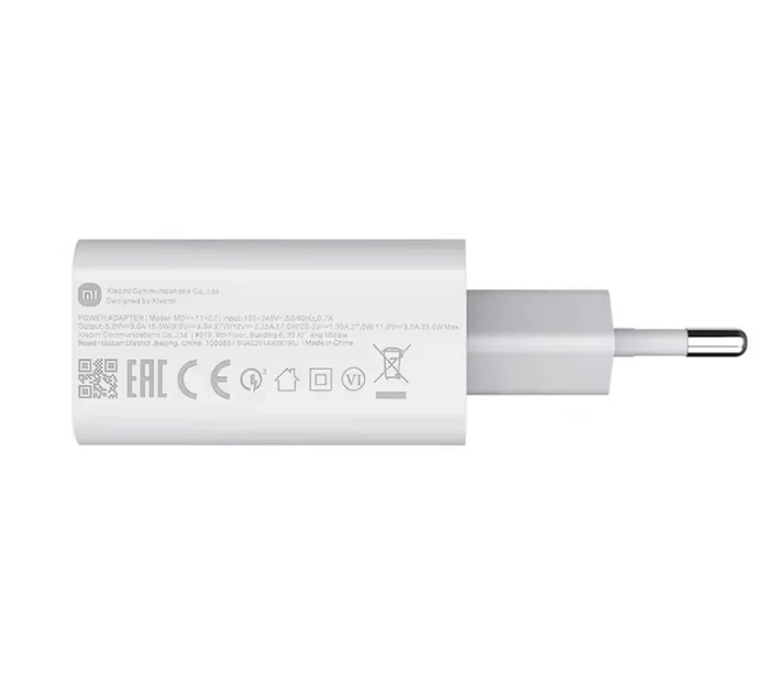 Швидкий зарядний пристрій Xiaomi Mi MDY-11-EZ 33W + Кабель 6 А Type C до USB - Фото 5 Швидкий зарядний пристрій Xiaomi Mi MDY-11-EZ 33W + Кабель 6 А Type C до USB - зображення 5