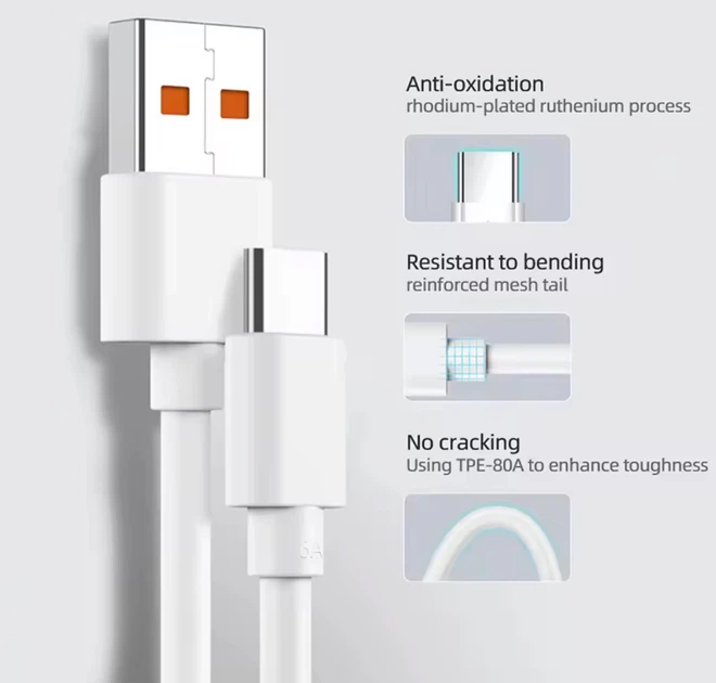 Швидкий зарядний пристрій Xiaomi Mi MDY-11-EZ 33W + Кабель 6 А Type C до USB - Фото 7 Швидкий зарядний пристрій Xiaomi Mi MDY-11-EZ 33W + Кабель 6 А Type C до USB - зображення 7