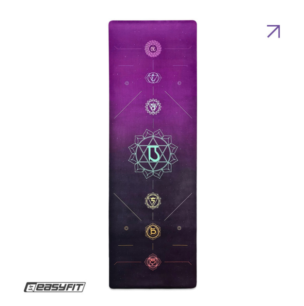 Килимок для йоги EasyFit Chakra Flow (замша-каучук) (EF-1926-4) - Фото 1 Килимок для йоги EasyFit Chakra Flow (замша-каучук) (EF-1926-4) - зображення 1