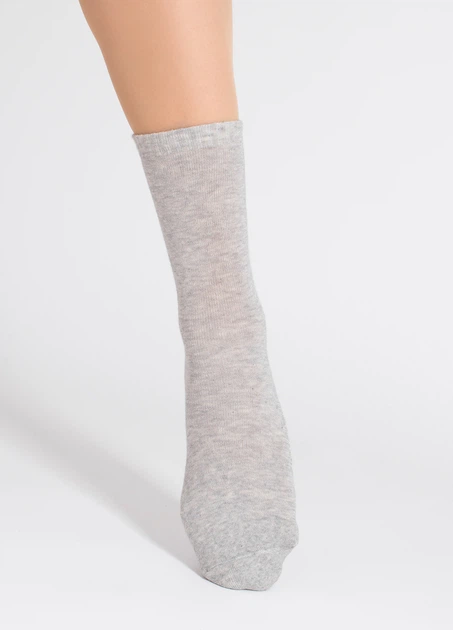 Шкарпетки жіночі класичні з махровою стопою Giulia WS3 TERRY CLASSIC 003 36/40 Grey-silver melange - зображення 4