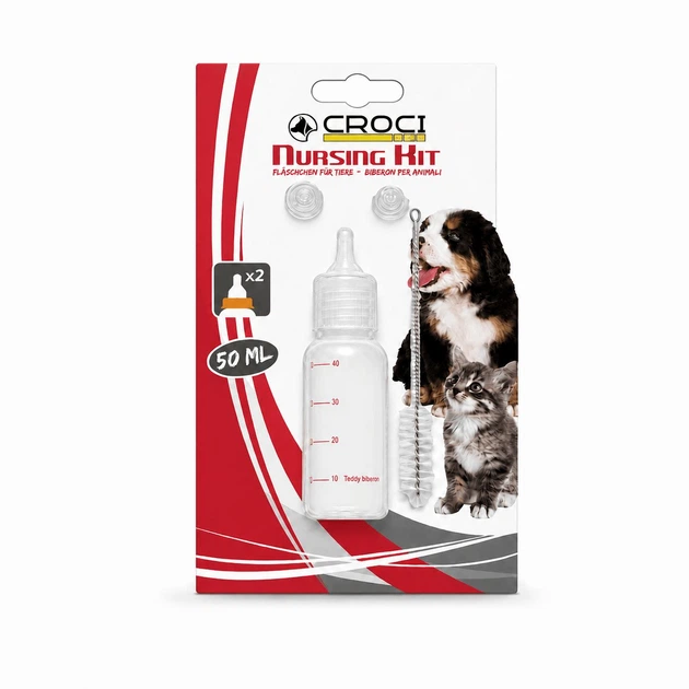 Набір для годування Croci 1 пляшечка, 2 соски, 1 щітка-йоршик (8023222014107) - Фото 3 Набір для годування Croci 1 пляшечка, 2 соски, 1 щітка-йоршик (8023222014107) - зображення 3