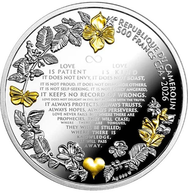 Колекційна срібна монета "Весільні голуби" 17,5 г 2026 рік - Фото 3 Колекційна срібна монета "Весільні голуби" 17,5 г 2026 рік - изображение 3