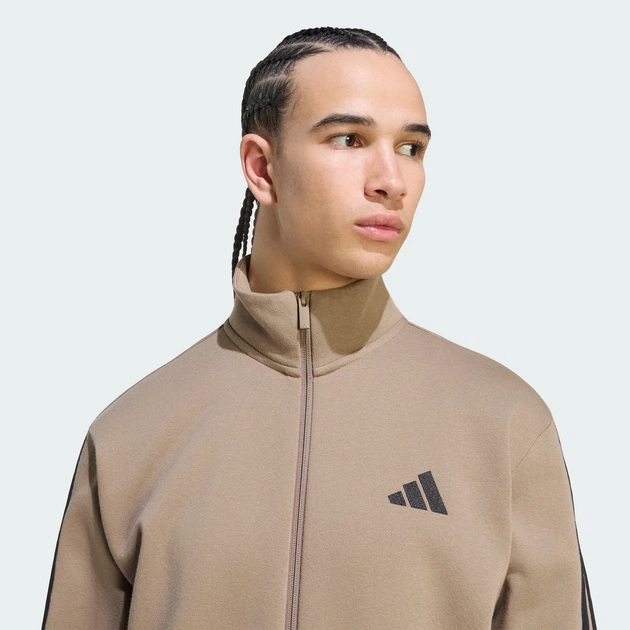 Чоловічий спортивний костюм Sportswear Basic 3-Stripes Fleece adidas KS5394 (XL) бежевий (4069993264949) - Фото 4 Чоловічий спортивний костюм Sportswear Basic 3-Stripes Fleece adidas KS5394 (XL) бежевий (4069993264949) - зображення 4