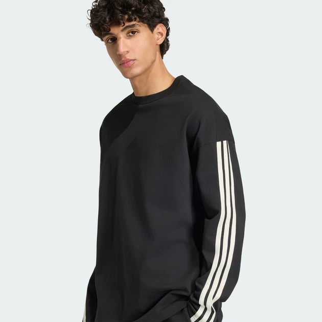 Мужской лонгслив ADIDAS KIT 3-STRIPES adidas KF2427 (XL) черный (4069991510529) - изображение 5