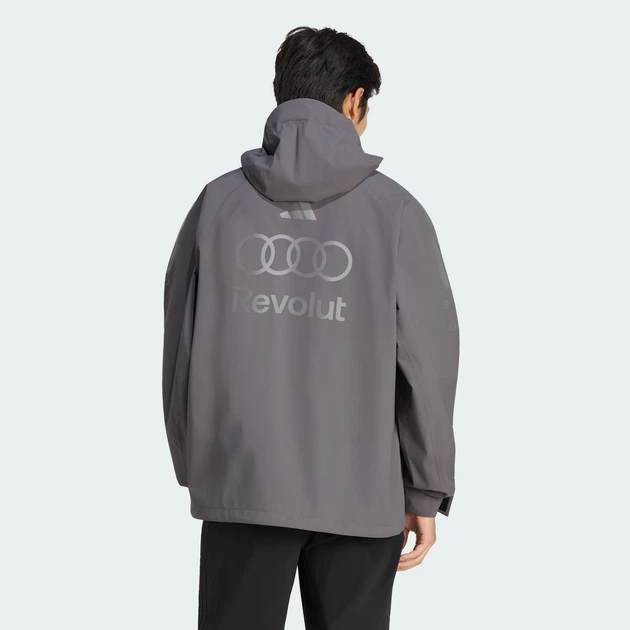 Мужская куртка AUDI REVOLUT F1 TEAM ENGINEERS & MARKETING RAIN adidas KE9093 (2XL) серый (4068819548683) - изображение 3