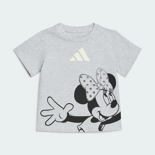 Детский комплект: футболка и шорты ADIDAS DISNEY MINNIE MOUSE adidas KG6113 (68) серый (4069996721432) - изображение 3