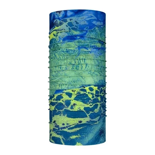 Шарф-труба Buff Coolnet UV+ Realtree Wav3 Blue Yellow - зображення 2