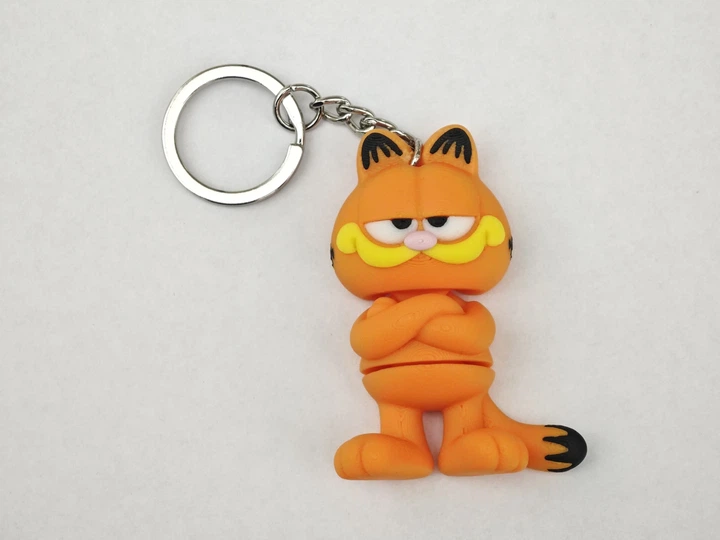 Брелок Гарфилд Улыбающийся Garfield Smiling Mini Flexi with Tail 7 См 3Д Печать - Фото 5 Брелок Гарфилд Улыбающийся Garfield Smiling Mini Flexi with Tail 7 См 3Д Печать - изображение 5