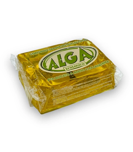 Екологічне мило для прання Alga Sapone Ecologico, плямовивідник, 400 г (8024656279322) - Фото 1 Екологічне мило для прання Alga Sapone Ecologico, плямовивідник, 400 г (8024656279322) - зображення 1