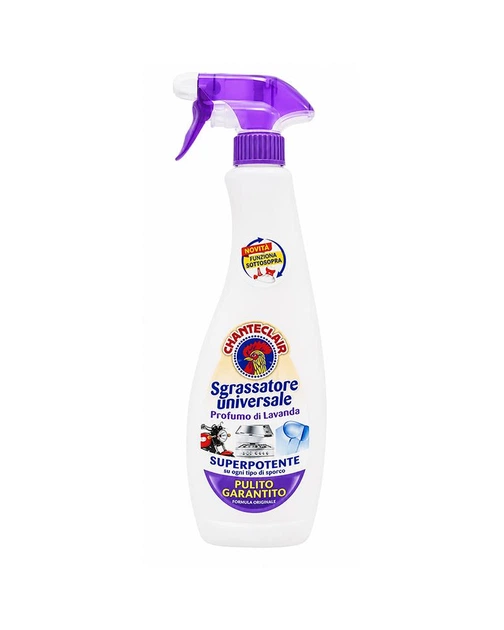 Универсальное обезжиривающее средство ChanteClair Sgrassatore Universale Lavanda с ароматом лаванды, с распылителем, 600 мл (8015194522940) - Фото 2 Универсальное обезжиривающее средство ChanteClair Sgrassatore Universale Lavanda с ароматом лаванды, с распылителем, 600 мл (8015194522940) - изображение 2