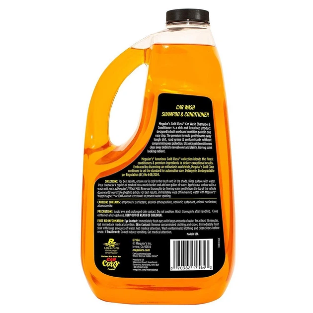 Автошампунь с кондиционером Meguiars Gold Class™ Car Wash 1,89л Meguiars G7164 - изображение 3
